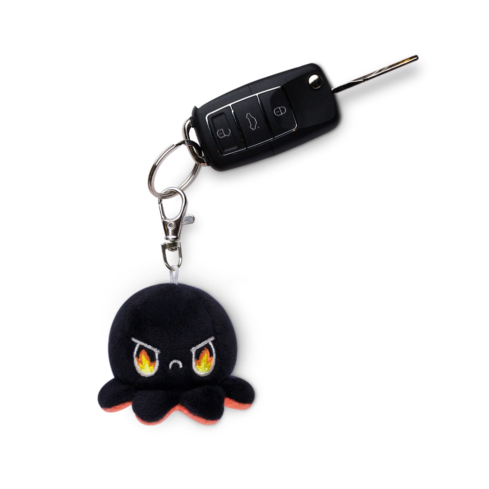 TeeTurtle Plushie Charm Keychain: Rage Black Octopus (ONLINE ORDER ONLY)