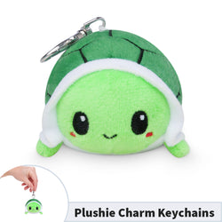 TeeTurtle Plushie Charm Keychain: Happy Green Turtle (ONLINE ORDER ONLY)