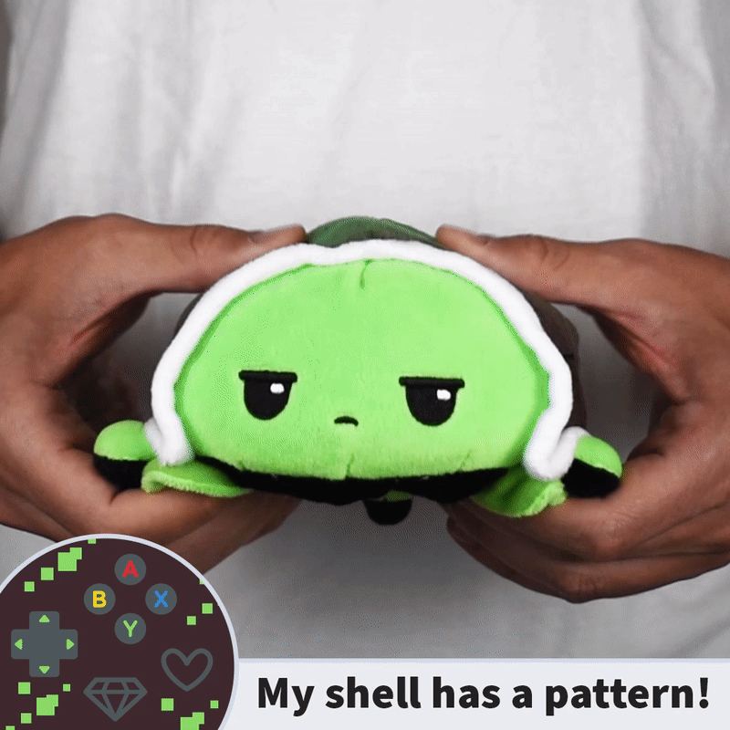 TeeTurtle Reversible Turtle: Video Game/Green (Mini) (ONLINE ORDER ONLY)