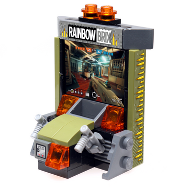 Custom Rainbow Brix Shooter Arcade Game made using LEGO parts - B3 Customs (Online Order Only)