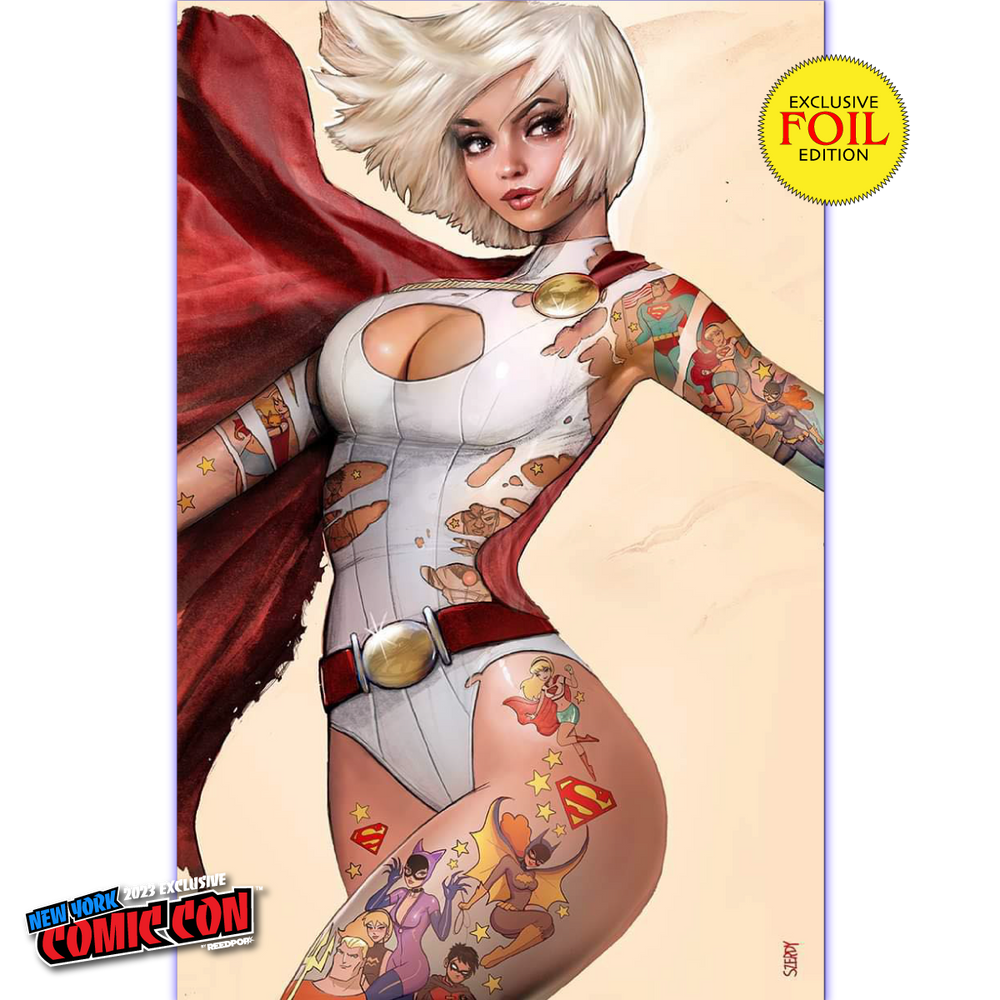 [Signed by Nathan Szerdy] POWER GIRL #1 NATHAN SZERDY (616) EXCLUSIVE FOIL NYCC VIRGIN VAR [IN STOCK] (ONLINE ORDER ONLY)