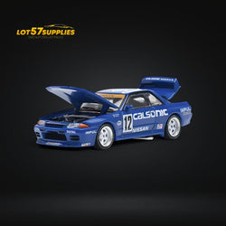 Pop Race Nissan Skyline GT-R R32 JTC 1990 Calsonic #12 1:64 (ONLINE ORDER ONLY)