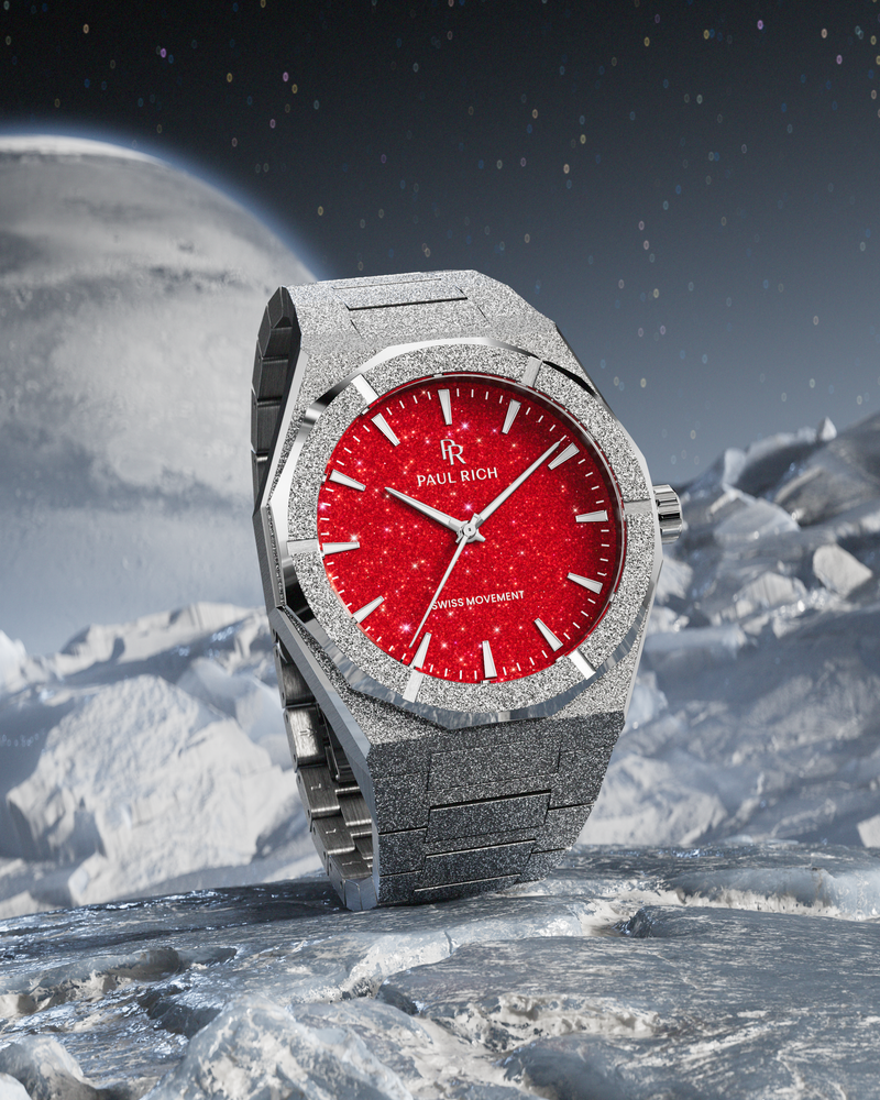 Frosted Star Dust II Silver Red (Online Only)