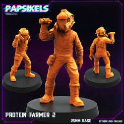 3D Printed Papsikels Protein Farmer Set October 2024 Cyberpunk 28mm 32mm (Online Only)