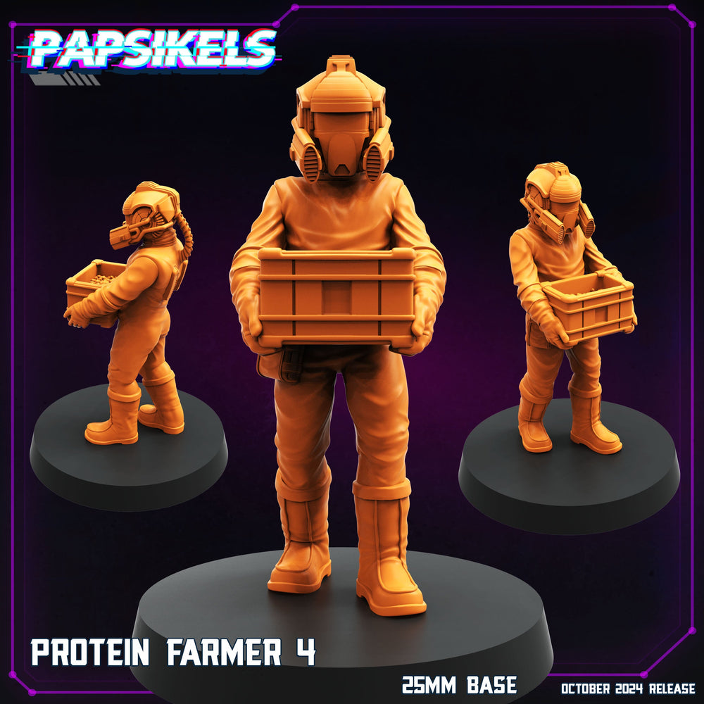 3D Printed Papsikels Protein Farmer Set October 2024 Cyberpunk 28mm 32mm (Online Only)