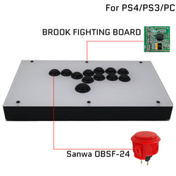 RAC-J800B All Buttons Arcade Joystick Fight Stick For PS4/PS3/Xbox/PC White/Black (Online Only)