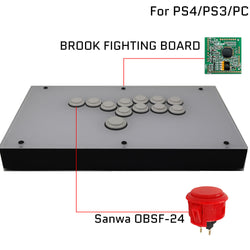RAC-J800B All Buttons Arcade Joystick Fight Stick For PS4/PS3/Xbox/PC White/Black (Online Only)
