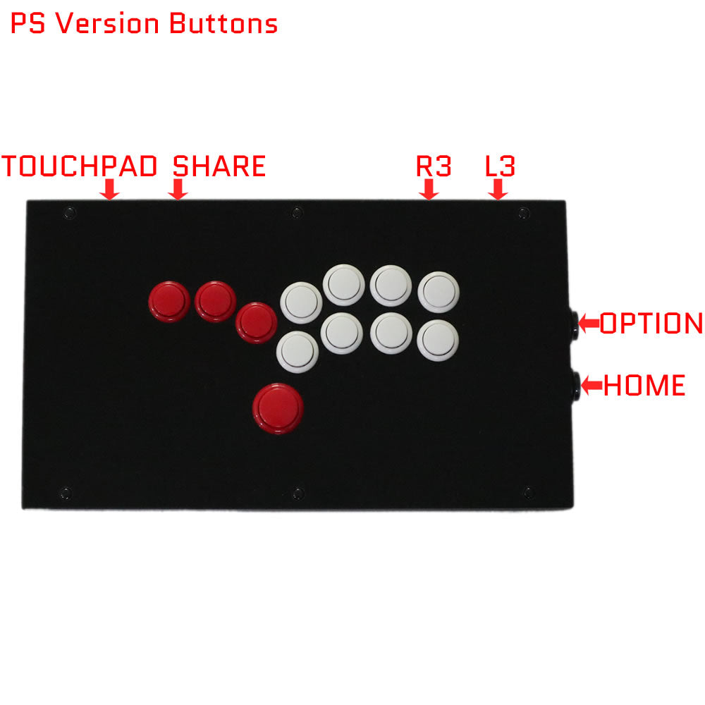 RAC-J800B All Buttons Leverless Arcade Joystick Fight Stick For PS5/PS4/PS3/Xbox/PC (Online Only)