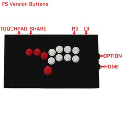 RAC-J800B All Buttons Leverless Arcade Joystick Fight Stick For PS5/PS4/PS3/Xbox/PC (Online Only)