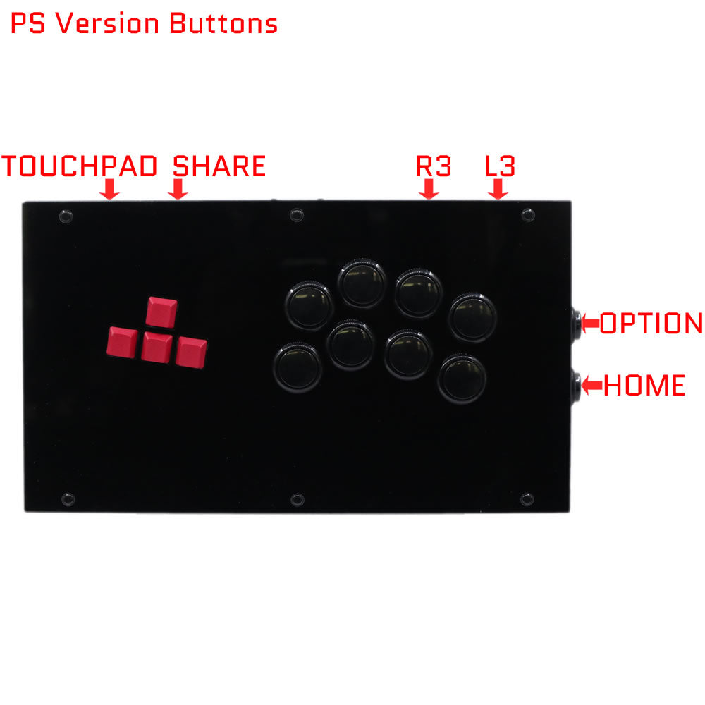RAC-J800K Leverless Arcade Controller – Mechanical Keyboard All Button Fight Stick for PC/PS5/Xbox/Switch (Online Only)