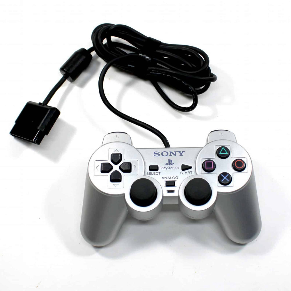 Silver Controller | Wire | PS2 (ONLINE ORDER ONLY)