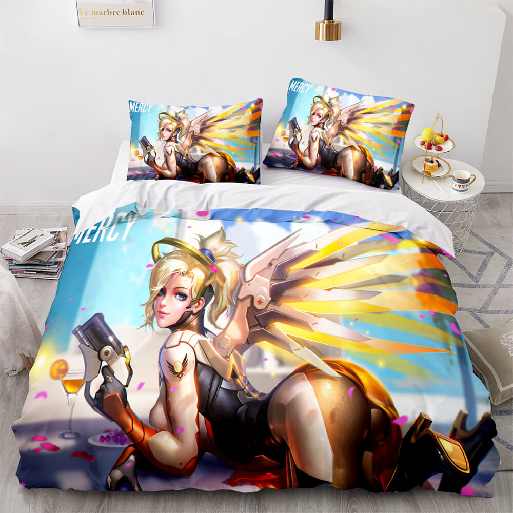 PS4 Overwatch Pattern Bedding Set Quilt Covers Room Decoration (Online Order Only)