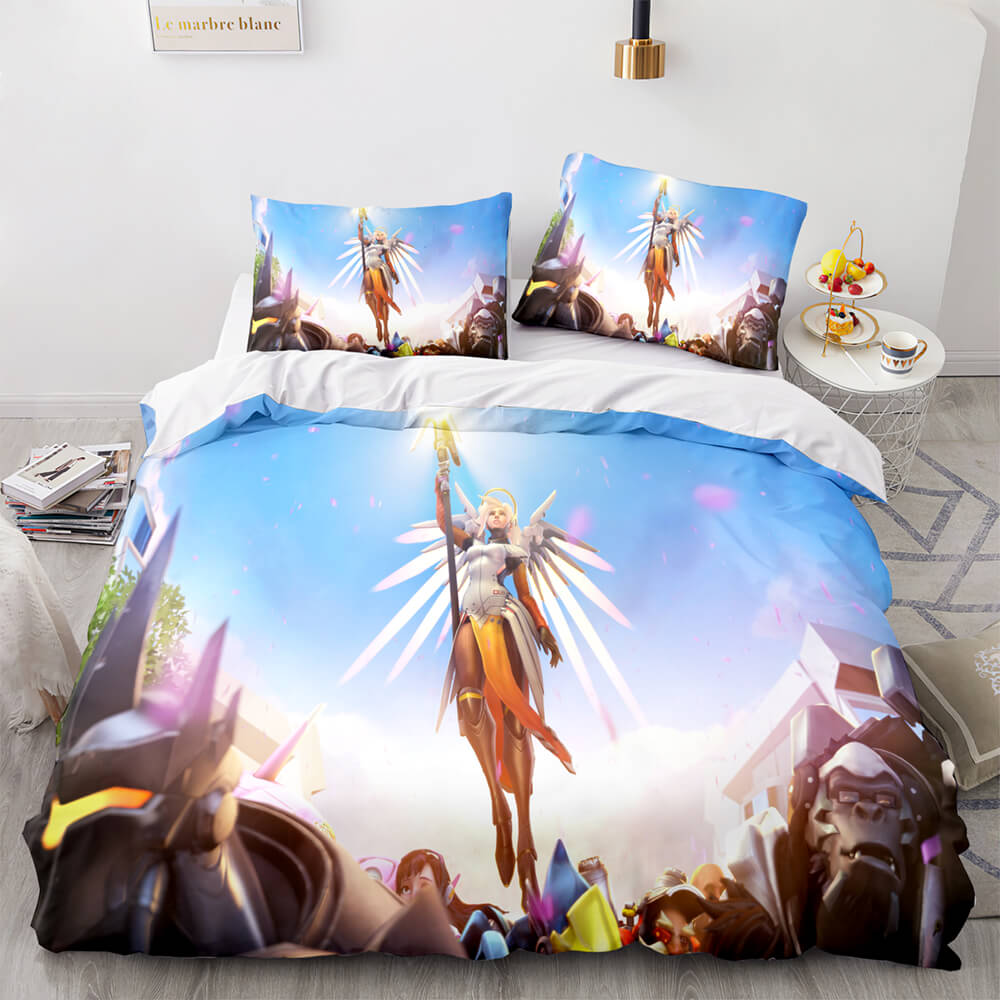 PS4 Overwatch Pattern Bedding Set Quilt Covers Room Decoration (Online Order Only)
