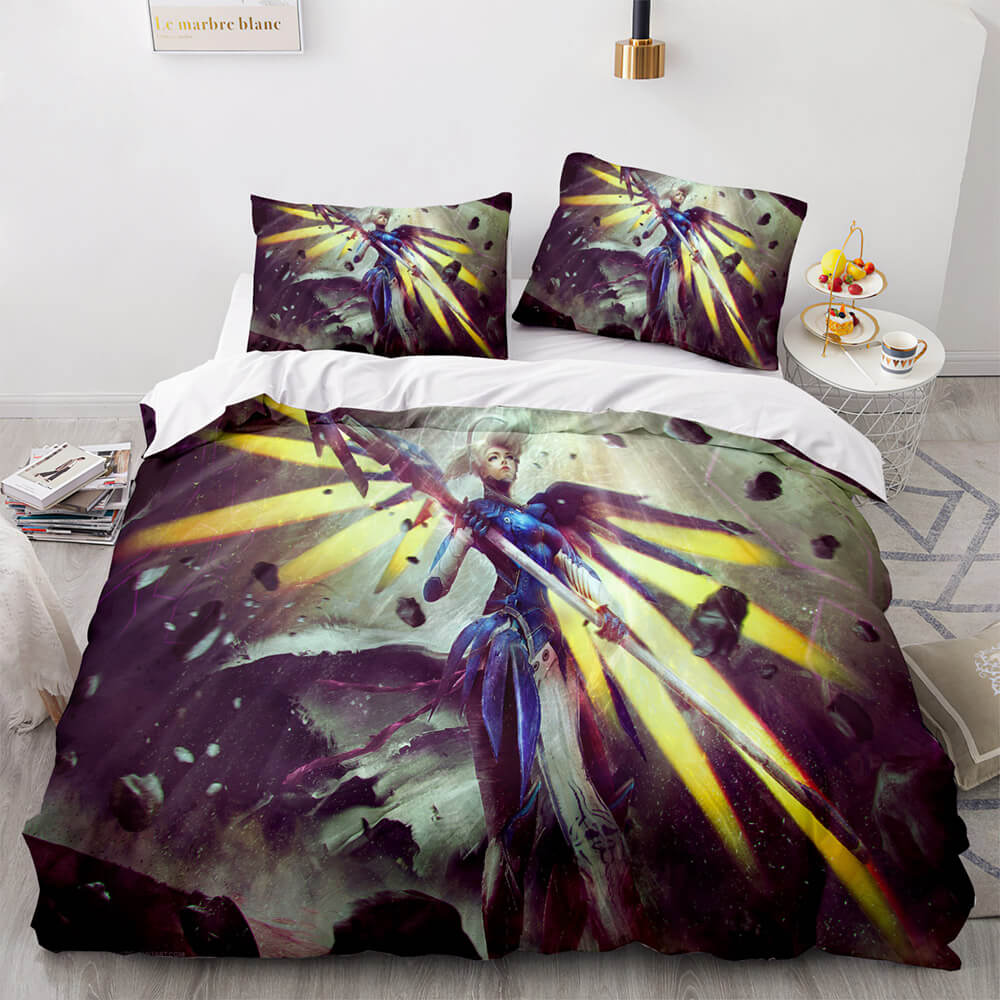PS4 Overwatch Pattern Bedding Set Quilt Covers Room Decoration (Online Order Only)