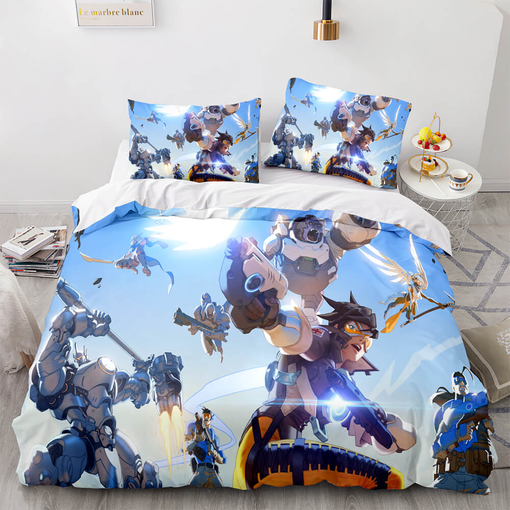 PS4 Overwatch Pattern Bedding Set Quilt Covers Room Decoration (Online Order Only)