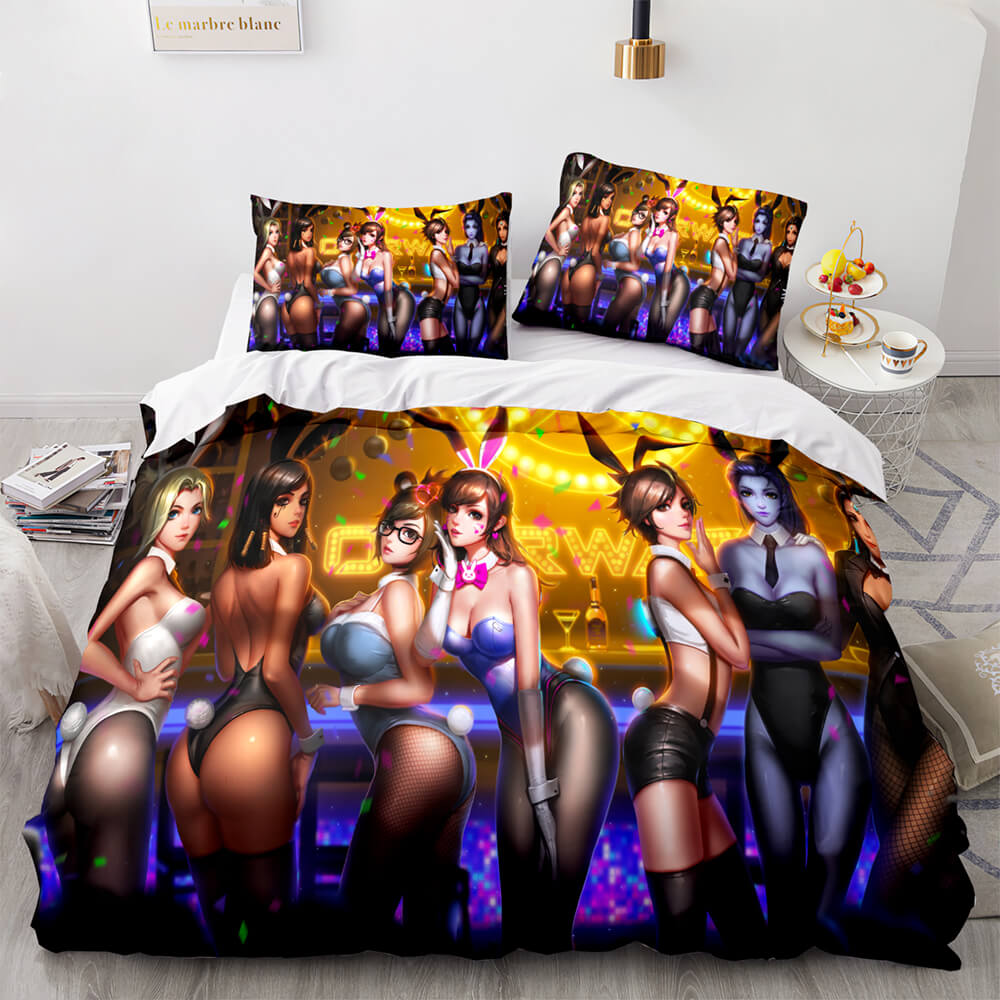 PS4 Overwatch Pattern Bedding Set Quilt Covers Room Decoration (Online Order Only)