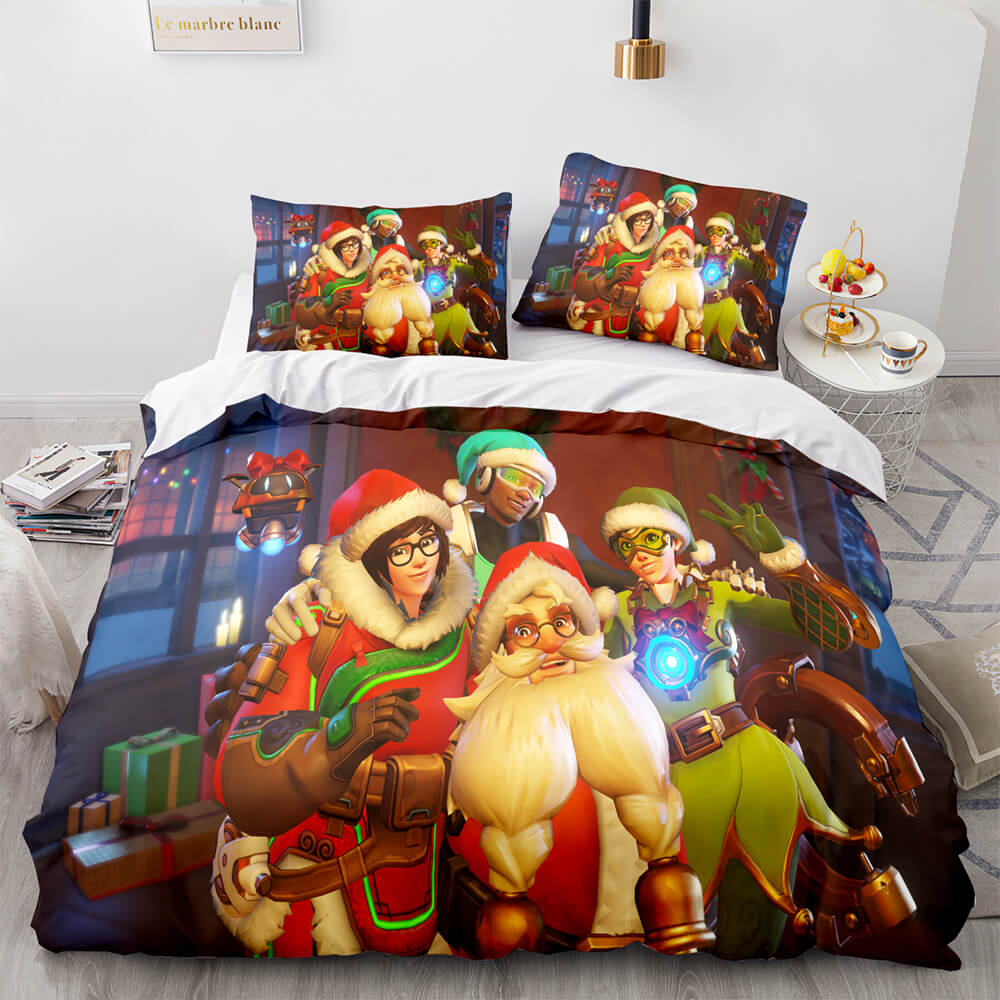 PS4 Overwatch Pattern Bedding Set Quilt Covers Room Decoration (Online Order Only)