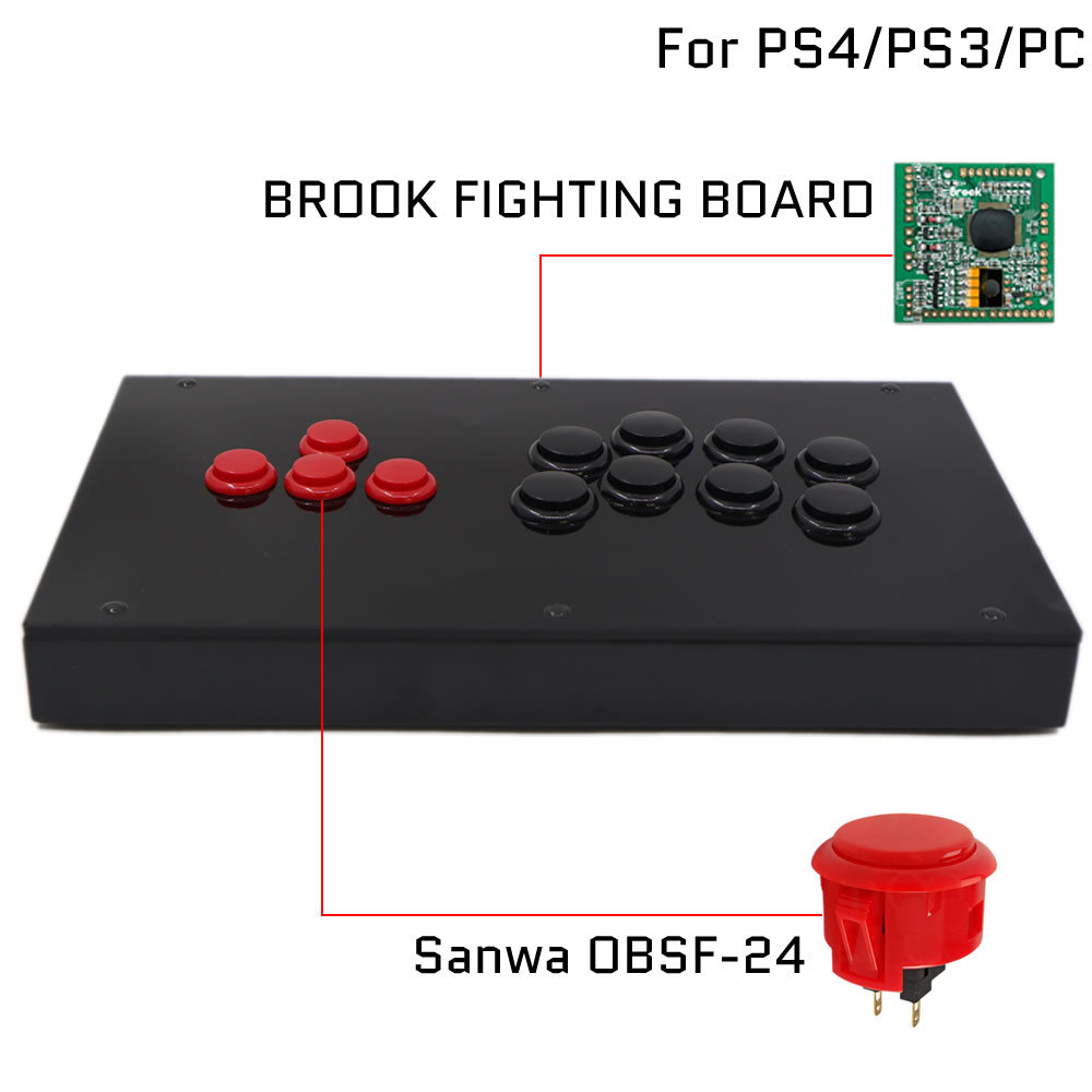 RAC-J800BB All-Button Leverless Arcade Controller for PC, PlayStation, Xbox & Switch (Online Only)