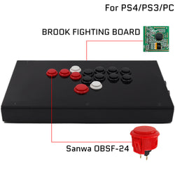 RAC-J803B All Button Leverless Arcade Game Controller for PC/PS/XBOX/SWITCH (Online Only)