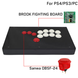 RAC-J801B All Button Leverless Arcade Game Controller for PC/PS/XBOX/SWITCH (Online Only)
