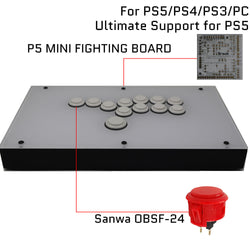 RAC-J800B All Buttons Arcade Joystick Fight Stick For PS4/PS3/Xbox/PC White/Black (Online Only)