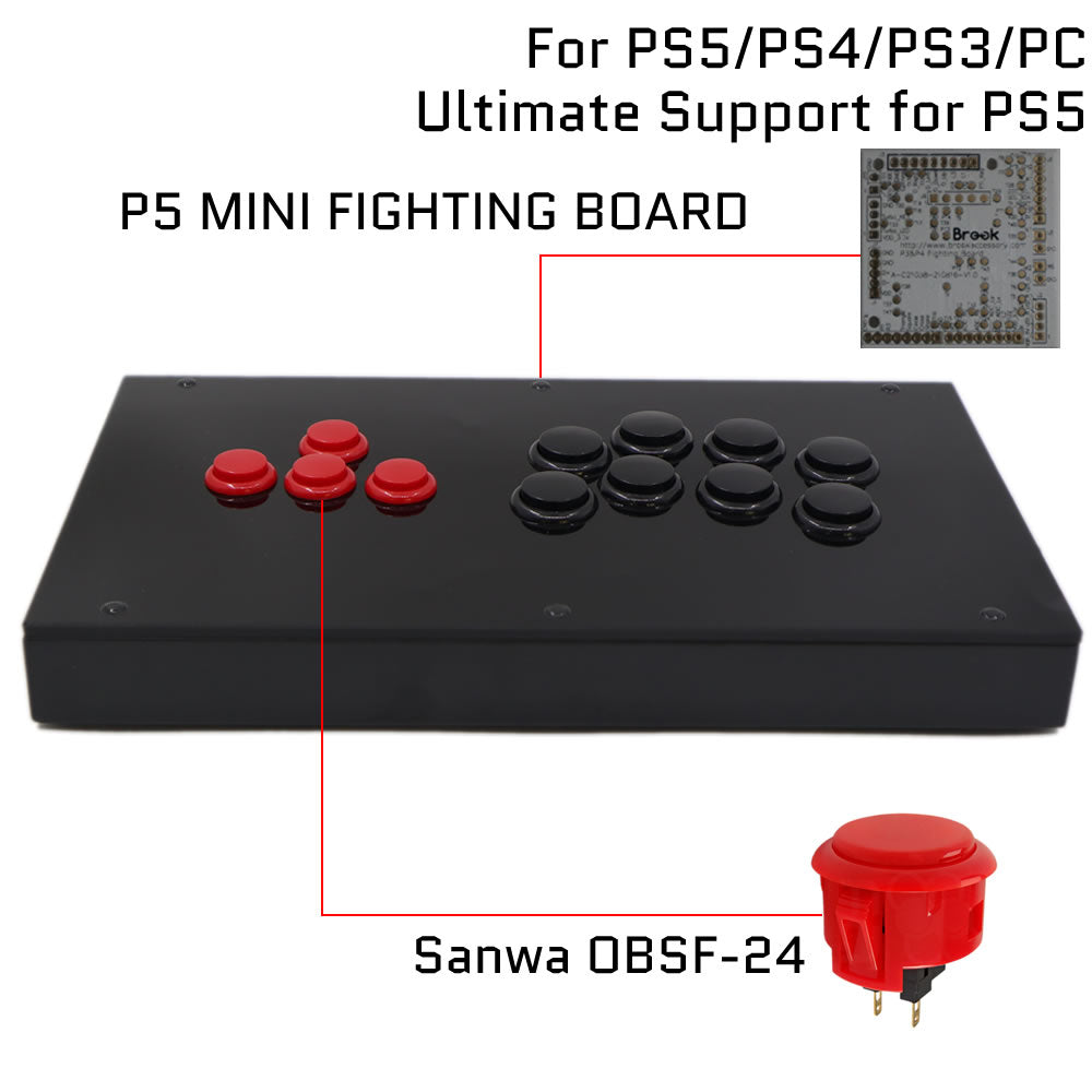 RAC-J800BB All-Button Leverless Arcade Controller for PC, PlayStation, Xbox & Switch (Online Only)