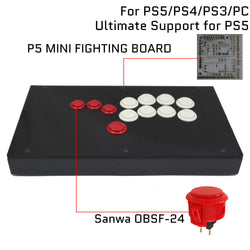 RAC-J801B All Button Leverless Arcade Game Controller for PC/PS/XBOX/SWITCH (Online Only)