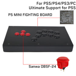 RAC-J802B All Button Leverless Arcade Game Controller for PC/PS/XBOX/SWITCH (Online Only)