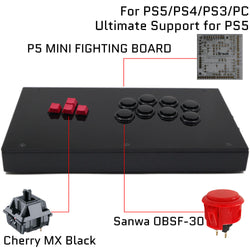 RAC-J800K Leverless Arcade Controller – Mechanical Keyboard All Button Fight Stick for PC/PS5/Xbox/Switch (Online Only)