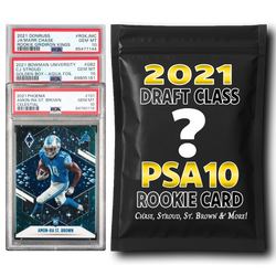 PSA 10 Graded 2021 NFL Rookie Card Mystery Pack (Chase, St. Brown, Parsons & More!)