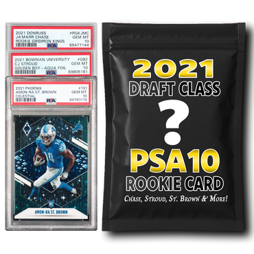PSA 10 Graded 2021 NFL Rookie Card Mystery Pack (Chase, Stroud, St. Brown & More!) (ONLINE ORDER ONLY)