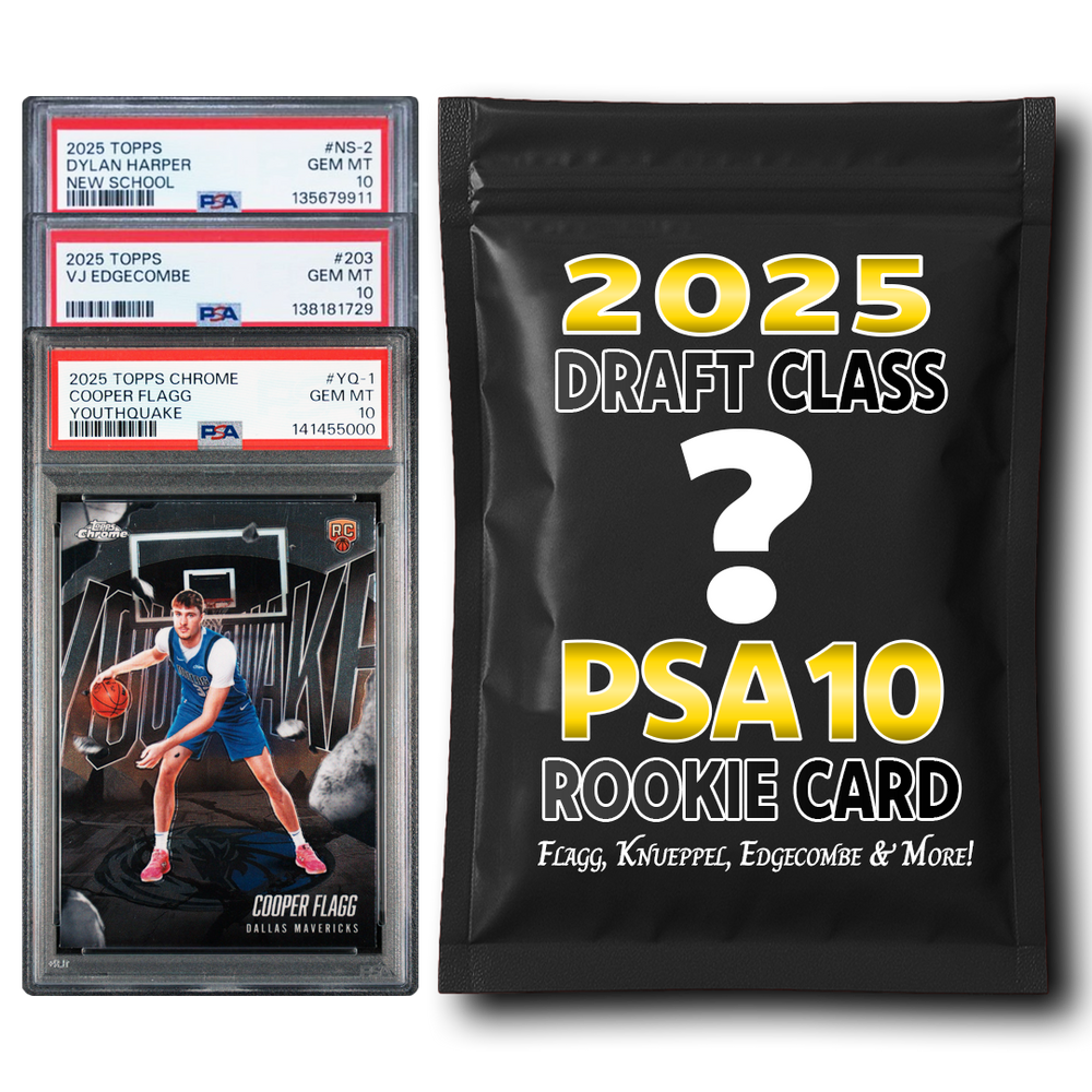 PSA 10 Graded 2025 NBA Draft Class Rookie Basketball Card Mystery Pack (ONLINE ORDER ONLY)