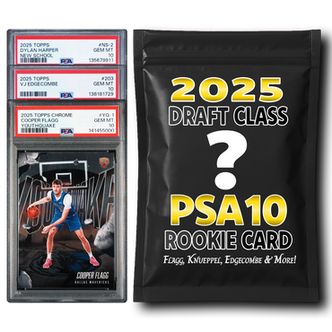 PSA 10 Graded 2025 NBA Draft Class Rookie Basketball Card Mystery Pack (ONLINE ORDER ONLY)