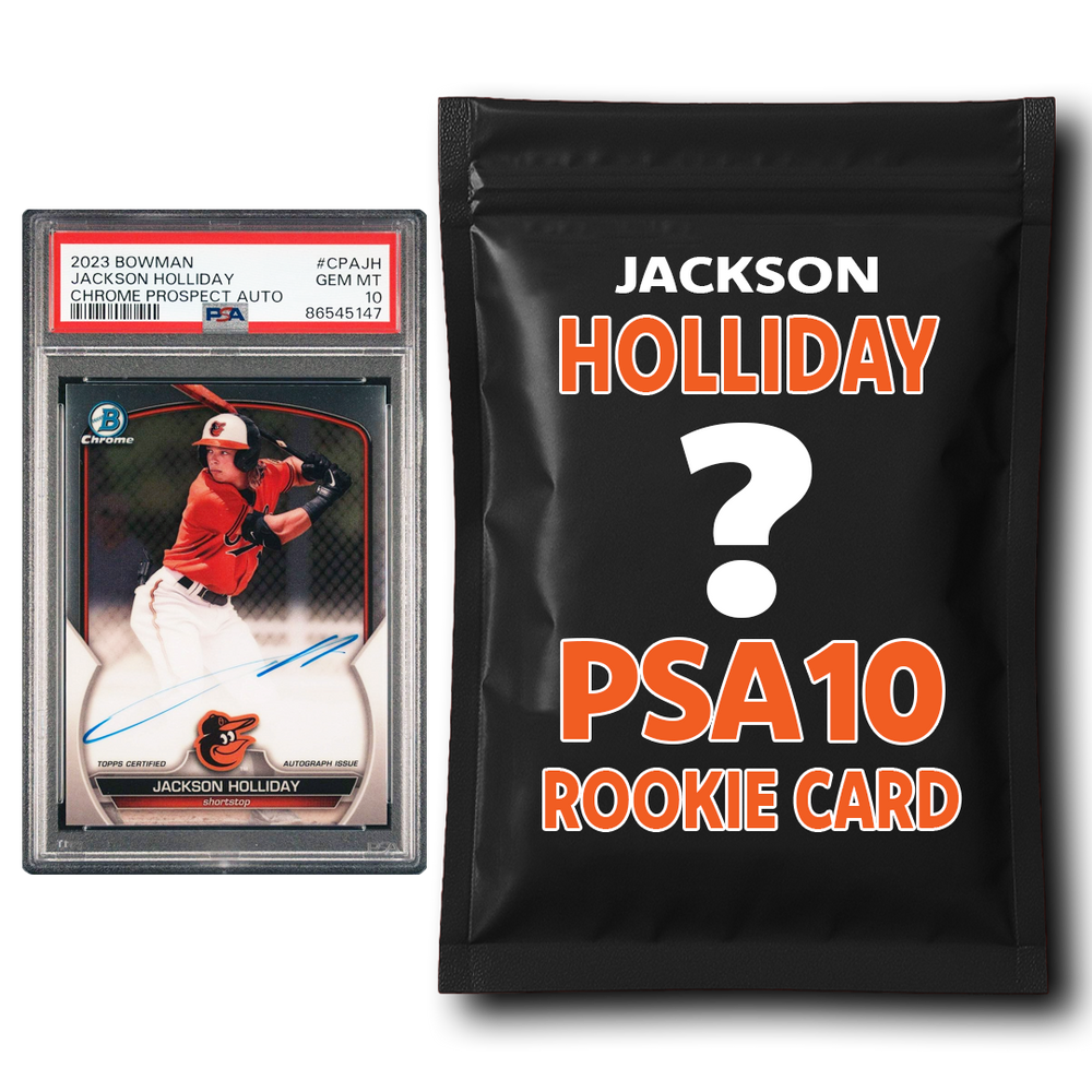 Jackson Holliday PSA 10 Graded Rookie Baseball Card Mystery Pack (ONLINE ORDER ONLY)