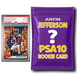 Justin Jefferson PSA 10 Graded Football Rookie Card Mystery Pack