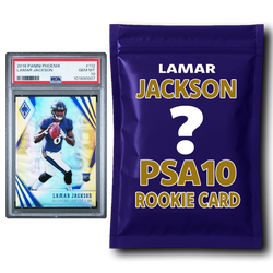 Lamar Jackson PSA 10 Graded Football Rookie Card Mystery Pack