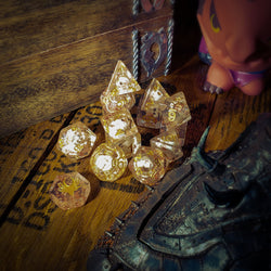 Swashbuckler - 14 Piece DnD Dice Set | Acrylic RPG Gaming Dice (ONLINE ORDER ONLY)
