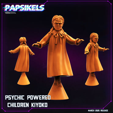 3D Printed Papsikels Psychic Powered Children MARCH 2025 CYBERPUNK 28mm 32mm (Online Only)