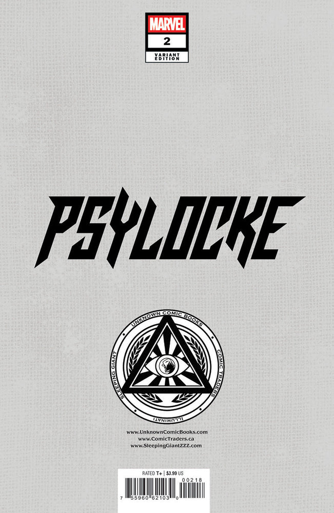 [Signed by Nathan Szerdy] Psylocke #2 Unknown Comics Nathan Szerdy Exclusive Var [IN STOCK] (ONLINE ORDER ONLY)