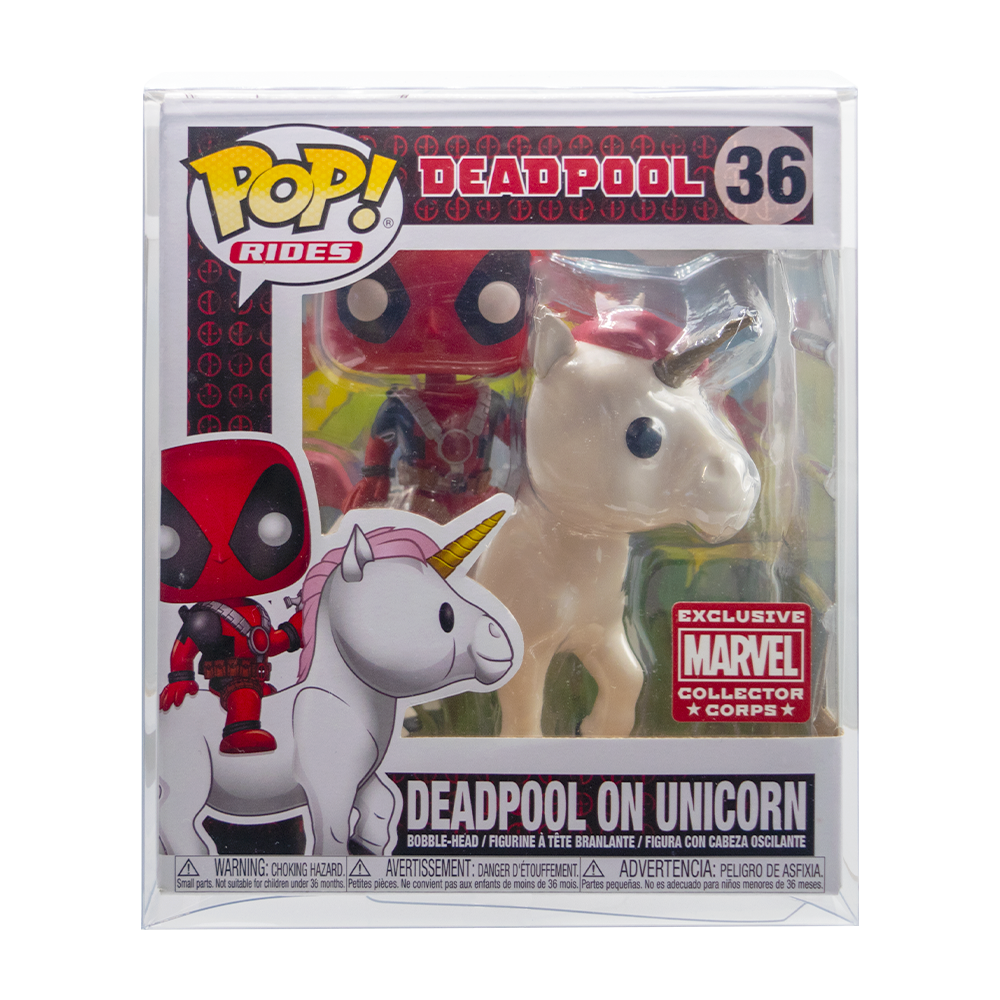 Deadpool on Unicorn/Kylo Tie Fighter PopShield WHOLESALE (ONLINE ORDER ONLY)