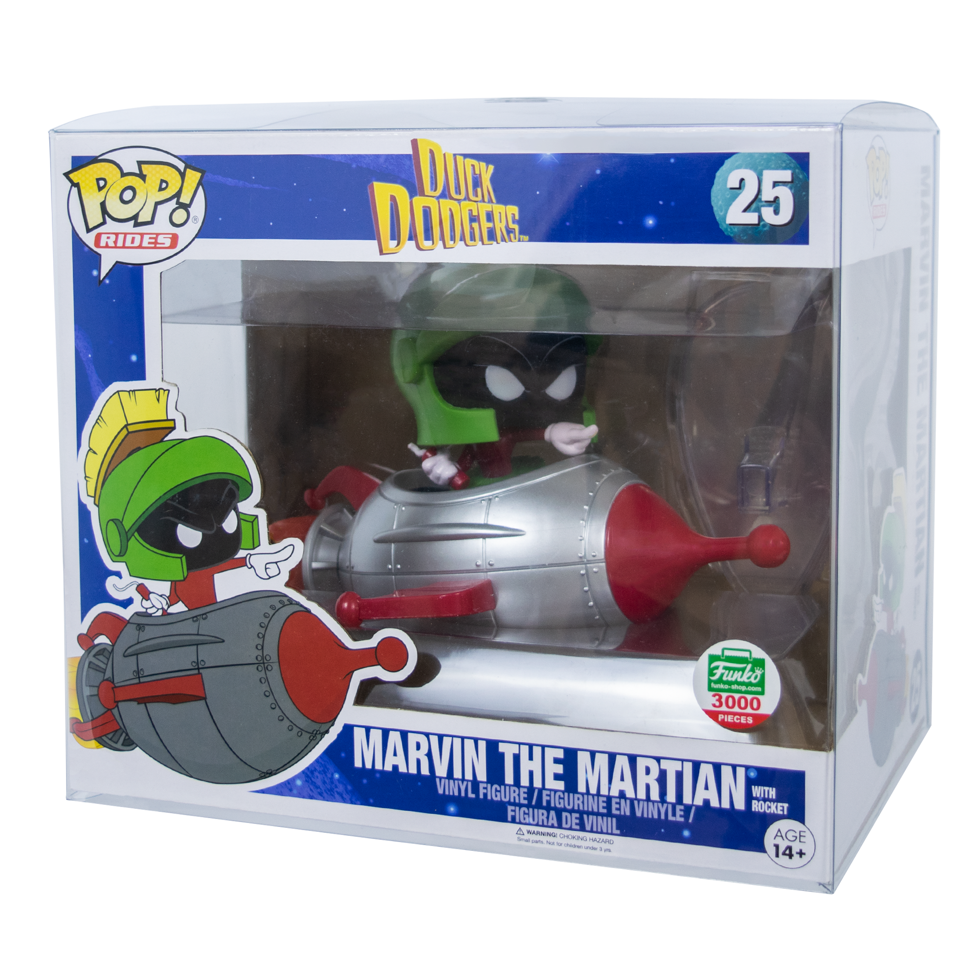 Rides Marvin the Martian with Rocket PopShield Protectors (Online Order Only)