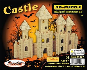 PUZ1027 Castle 3D Wooden Puzzle by Puzzled Inc (ONLINE ORDER ONLY)