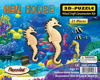 PUZ1056 Sea Horse 3D Puzzle by Puzzled Inc (ONLINE ORDER ONLY)