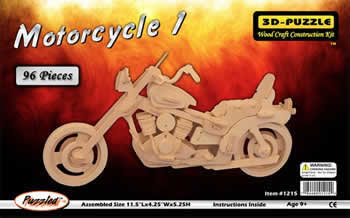 PUZ1215 Motorcycle 1 3D Puzzle by Puzzled Inc (ONLINE ORDER ONLY)
