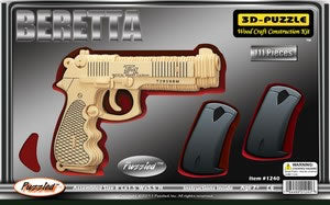 PUZ1240 Beretta 3D Wooden Puzzle by Puzzled Inc (ONLINE ORDER ONLY)