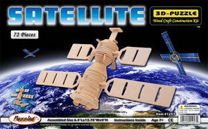 PUZ1257 Satellite 3D Wooden Puzzle by Puzzled Inc (ONLINE ORDER ONLY)