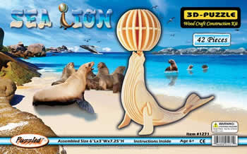 PUZ1271 Sea Lion 3D Puzzle by Puzzled Inc (ONLINE ORDER ONLY)