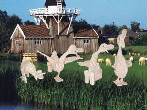 PUZ1296 Duck 4 in 1 3D Wooden Puzzle by Puzzled Inc (ONLINE ORDER ONLY)