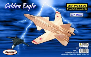 PUZ1298 Golden Eagle 3D Puzzle by Puzzled Inc. (ONLINE ORDER ONLY)