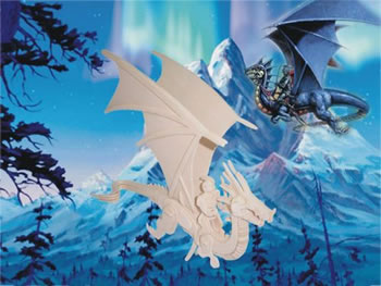 PUZ1516 Flying Dragon 3D Wooden Puzzle by Puzzled Inc (ONLINE ORDER ONLY)